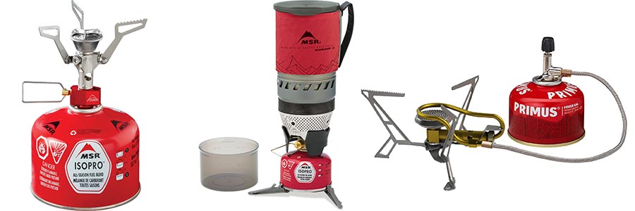 Types of backpacking stoves